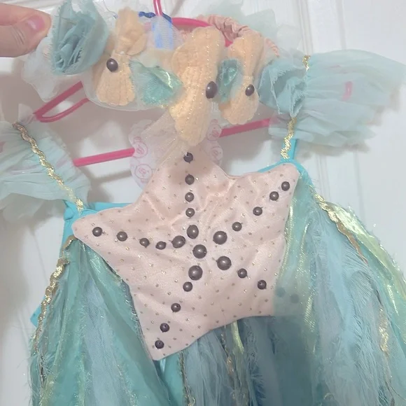 EUC Pottery barn Kids Mermaid Halloween Costume 7-8T - Picture 8 of 13